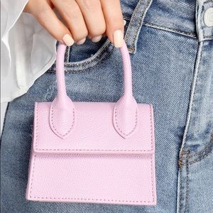 White crossbody mini purse